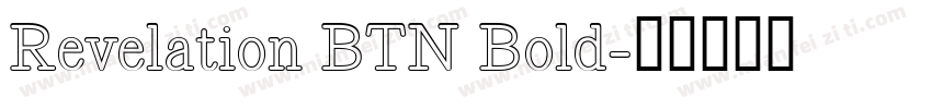 Revelation BTN Bold字体转换